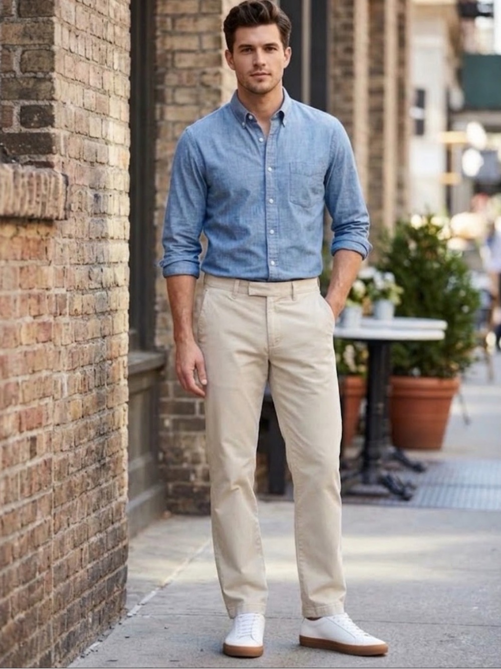 Zara Men Basic Chinos Preppy Work Office Pants Size 34. Inseam 31in
